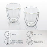 Double-Wall Insulated Espresso Glasses (2)