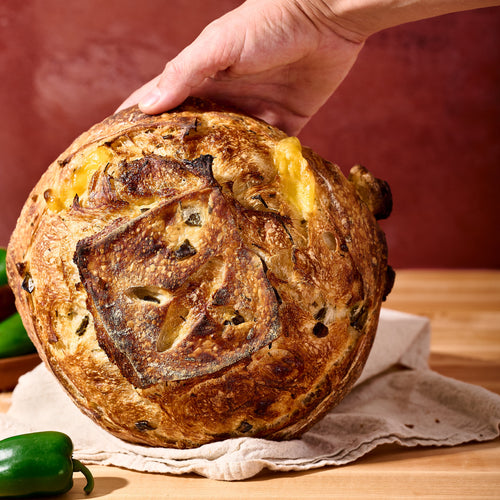 Cheddar Jalapeno Scallion Sourdough