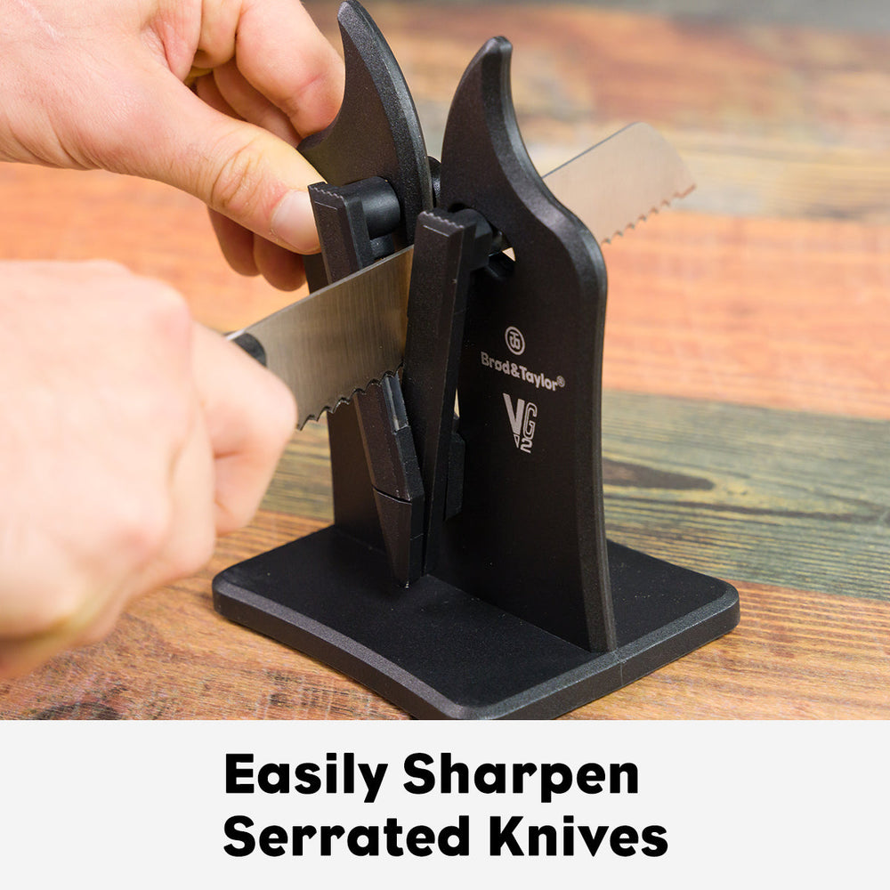 VG2 Classic Knife Sharpener, easily sharpen serrated knives